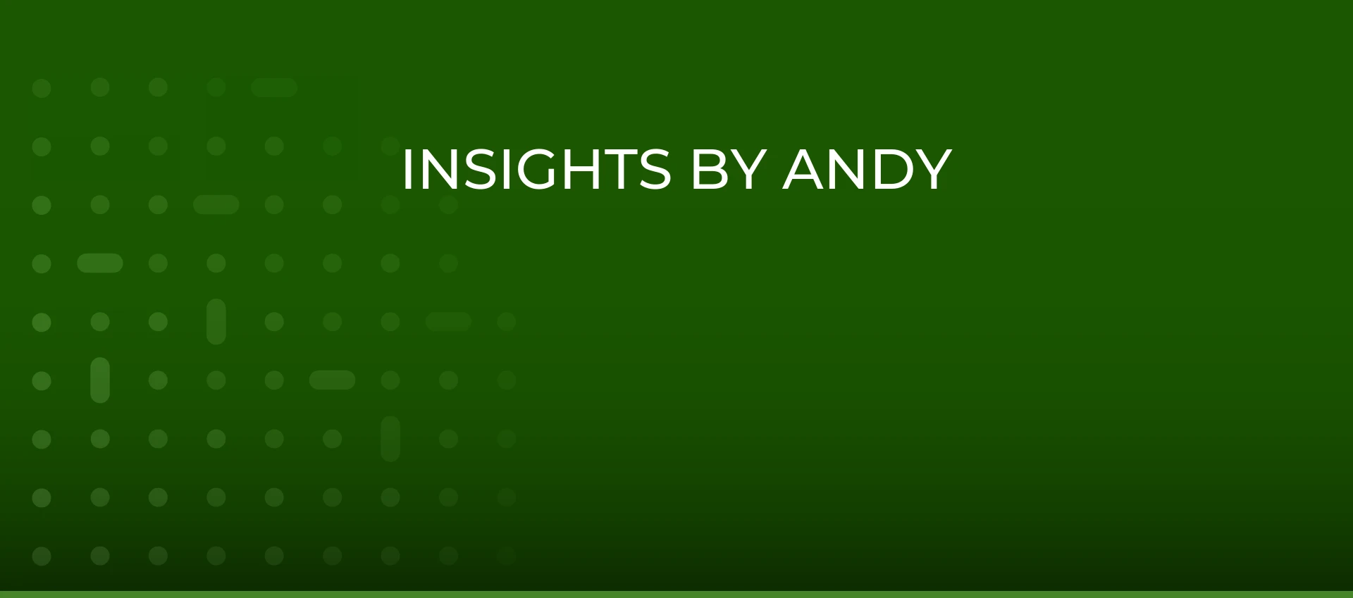 banner insights by andy pages