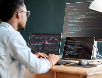 man at computer SH010 v1