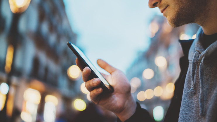 man with phone SH001