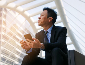 man with phone SH008