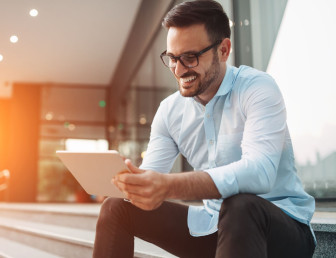 man with tablet SH002 v2