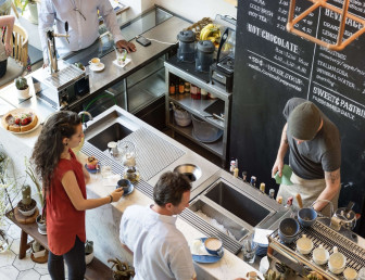 workers in cafe SH001 v1