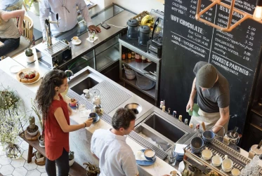 workers in cafe SH001 v1