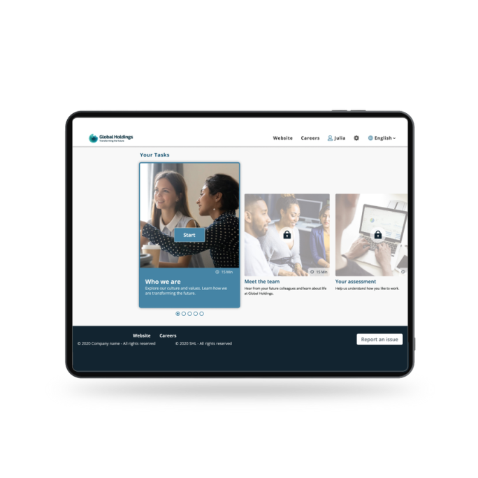 shl early careers graduate experience tablet v1