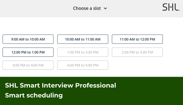 shl smart interview professional smart scheduling