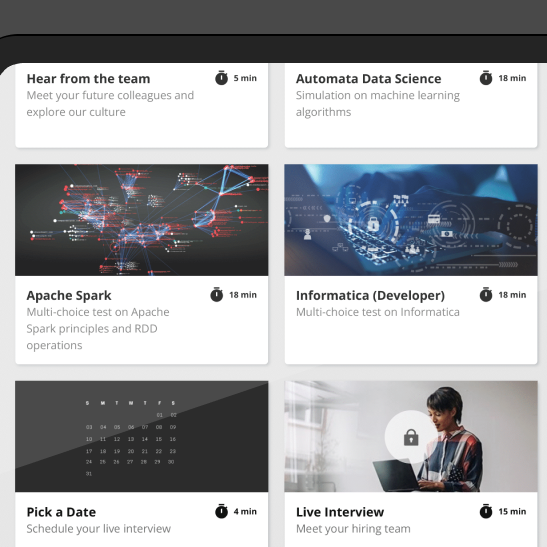 tech hiring cadidate experiences tablet