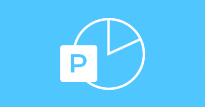 blue icon microsoft powerpoint