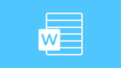 blue icon microsoft word