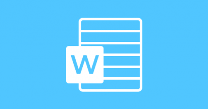blue icon microsoft word