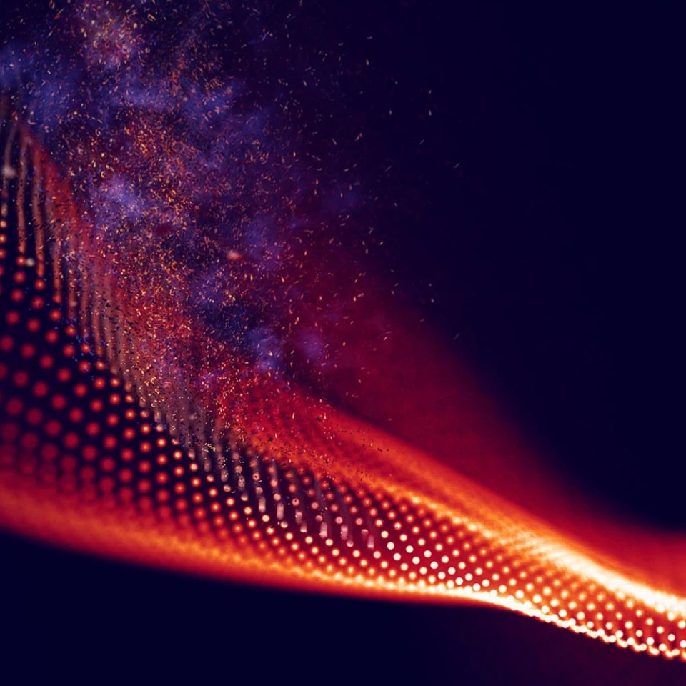 abstract geometric field SH001 horizontal