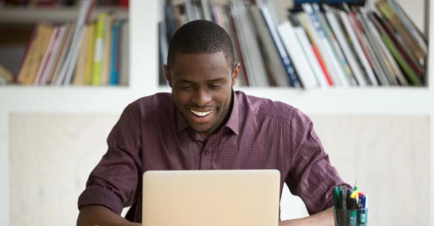 man at computer SH007