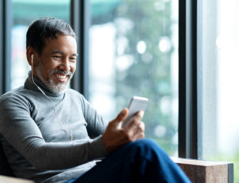 man with phone SH007