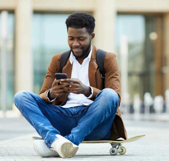 man with phone SH012 square