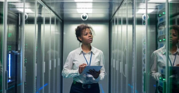 woman in data center SH001