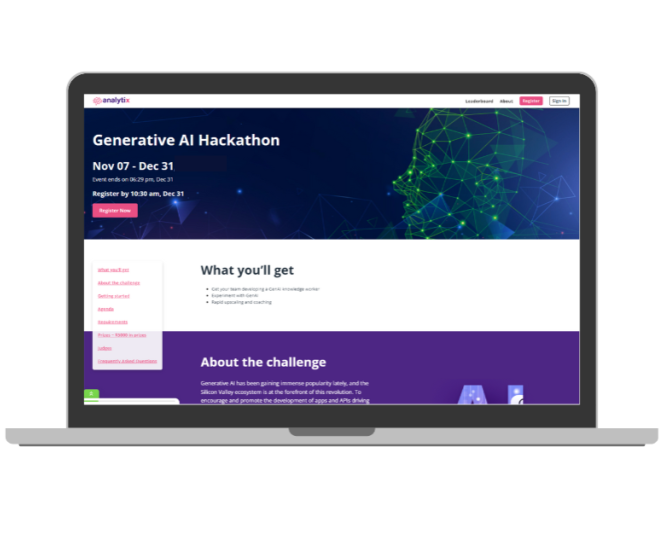 hackathon candidate experience demo screenshot v3