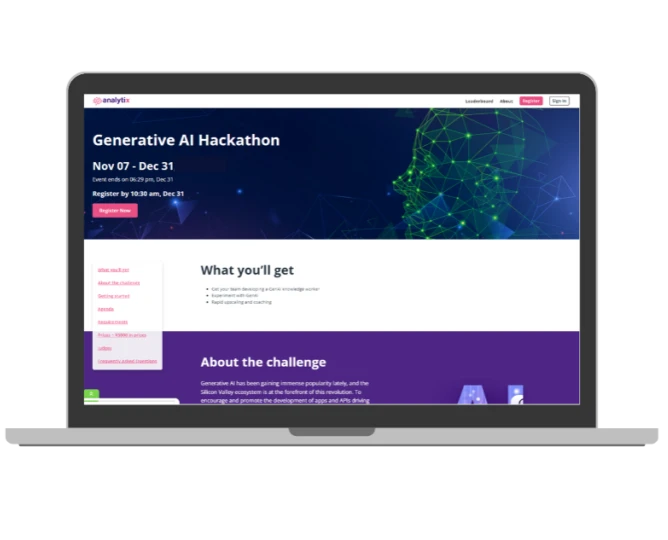 hackathon candidate experience demo screenshot v3